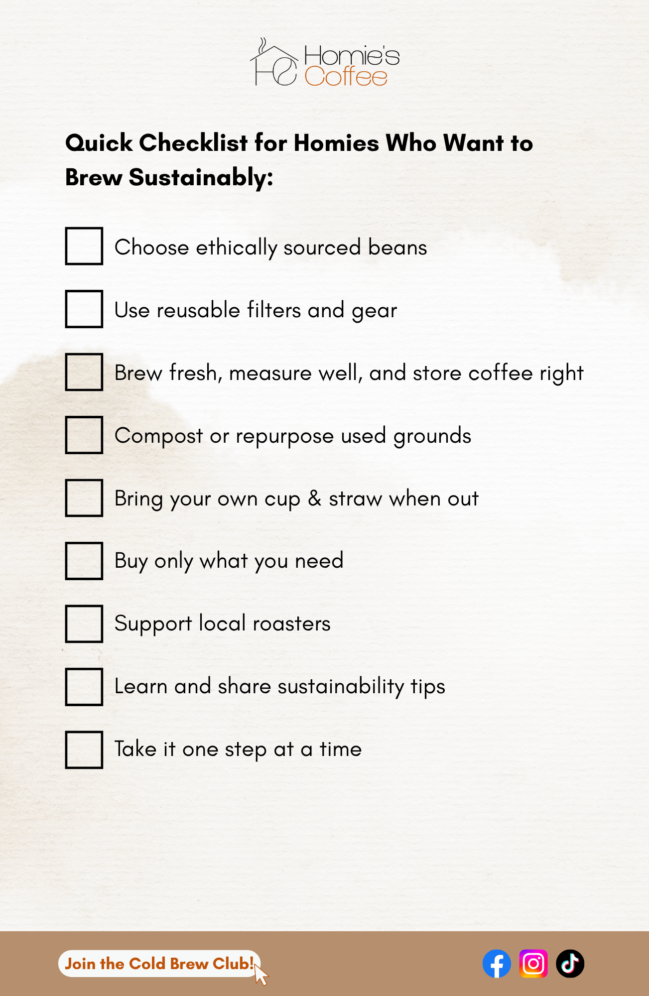 Sip Sustainably: Homie's beginner guide to brewing and sipping coffee without trashing the planet